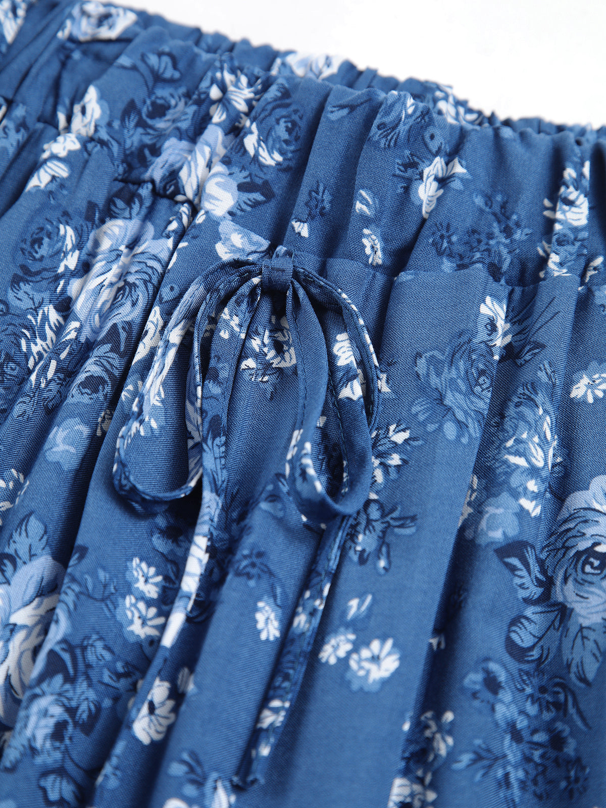 Floral Printed Tie-Waist Maxi Skirt